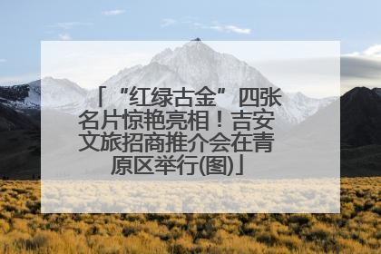 “红绿古金”四张名片惊艳亮相！吉安文旅招商推介会在青原区举行(图)