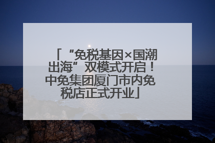 “免税基因×国潮出海”双模式开启！中免集团厦门市内免税店正式开业