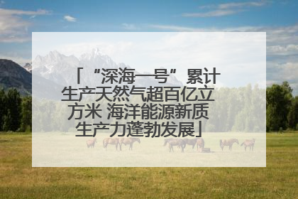 “深海一号”累计生产天然气超百亿立方米 海洋能源新质生产力蓬勃发展