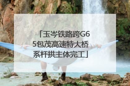 玉岑铁路跨G65包茂高速特大桥系杆拱主体完工