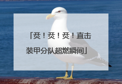 烎！烎！烎！直击装甲分队超燃瞬间