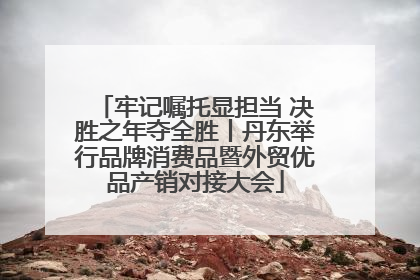 牢记嘱托显担当 决胜之年夺全胜丨丹东举行品牌消费品暨外贸优品产销对接大会