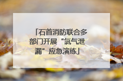 石首消防联合多部门开展“氯气泄漏”应急演练