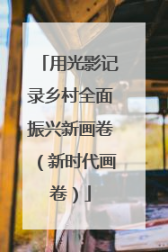 用光影记录乡村全面振兴新画卷（新时代画卷）