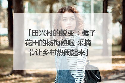 田兴村的蜕变：栀子花田的杨梅熟啦 采摘节让乡村热闹起来