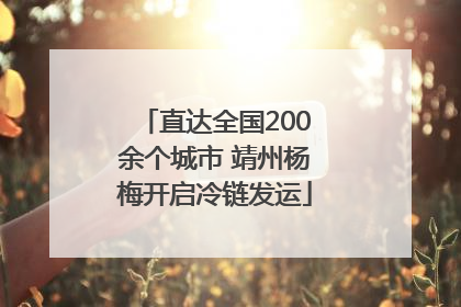 直达全国200余个城市 靖州杨梅开启冷链发运