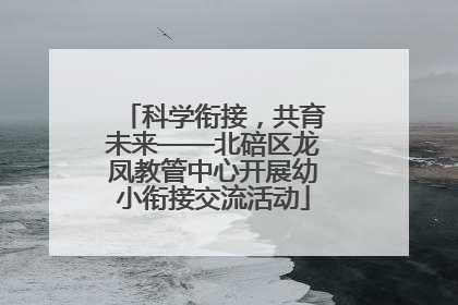 科学衔接，共育未来——北碚区龙凤教管中心开展幼小衔接交流活动