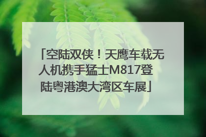 空陆双侠！天鹰车载无人机携手猛士M817登陆粤港澳大湾区车展