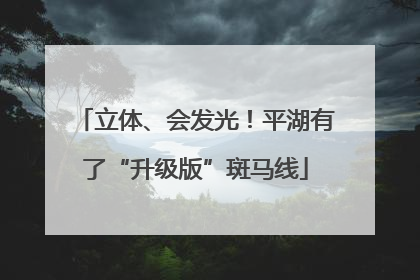 立体、会发光！平湖有了“升级版”斑马线