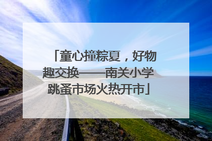 童心撞粽夏，好物趣交换——南关小学跳蚤市场火热开市