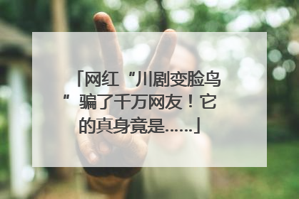 网红“川剧变脸鸟”骗了千万网友！它的真身竟是……