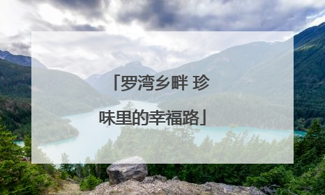 罗湾乡畔 珍味里的幸福路