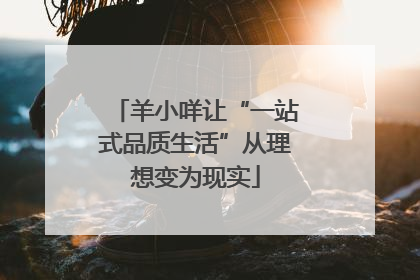 羊小咩让“一站式品质生活”从理想变为现实