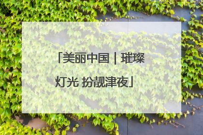 美丽中国｜璀璨灯光 扮靓津夜