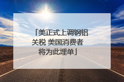 美正式上调钢铝关税 美国消费者将为此埋单