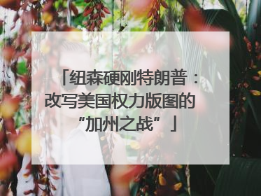 纽森硬刚特朗普：改写美国权力版图的 “加州之战”