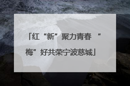 红“新”聚力青春 “梅”好共荣宁波慈城