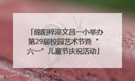 绵阳梓潼文昌一小举办第29届校园艺术节暨“六一”儿童节庆祝活动