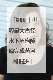 组图丨世界最大直径水下盾构隧道完成黄河段掘进