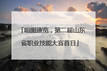 组图速览，第二届山东省职业技能大赛首日