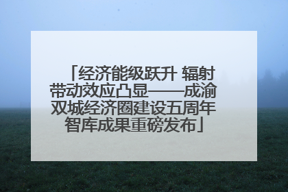 经济能级跃升 辐射带动效应凸显——成渝双城经济圈建设五周年智库成果重磅发布
