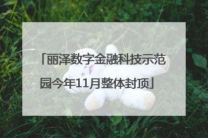 丽泽数字金融科技示范园今年11月整体封顶