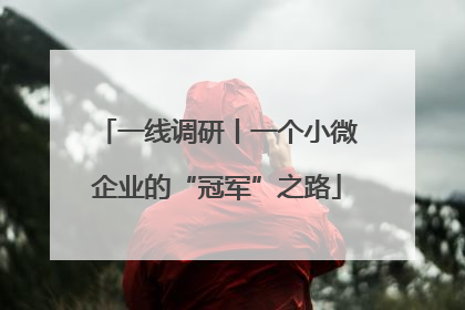 一线调研丨一个小微企业的“冠军”之路