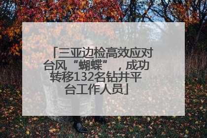 三亚边检高效应对台风“蝴蝶”，成功转移132名钻井平台工作人员