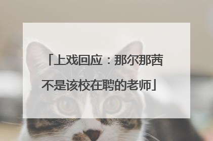 上戏回应：那尔那茜不是该校在聘的老师