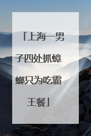 上海一男子四处抓蟑螂只为吃霸王餐