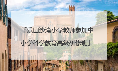乐山沙湾小学教师参加中小学科学教育高级研修班