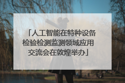人工智能在特种设备检验检测监测领域应用交流会在敦煌举办