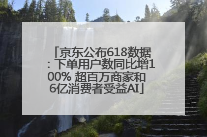 京东公布618数据：下单用户数同比增100% 超百万商家和6亿消费者受益AI