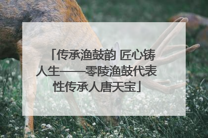 传承渔鼓韵 匠心铸人生——零陵渔鼓代表性传承人唐天宝