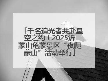 千名追光者共赴星空之约！2025沂蒙山龟蒙景区“夜爬蒙山”活动举行