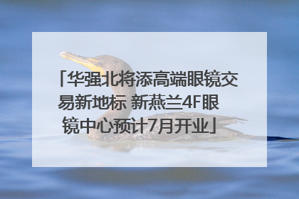 华强北将添高端眼镜交易新地标 新燕兰4F眼镜中心预计7月开业