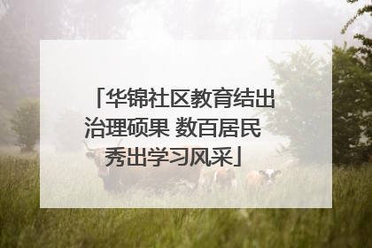 华锦社区教育结出治理硕果 数百居民秀出学习风采