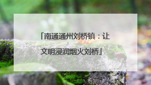 南通通州刘桥镇：让文明浸润烟火刘桥