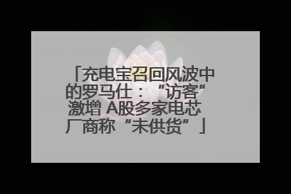 充电宝召回风波中的罗马仕：“访客”激增 A股多家电芯厂商称“未供货”