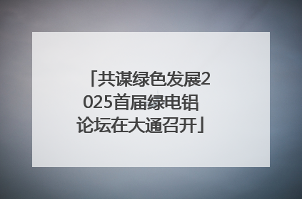 共谋绿色发展2025首届绿电铝论坛在大通召开