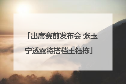 出席赛前发布会 张玉宁透露将搭档王钰栋