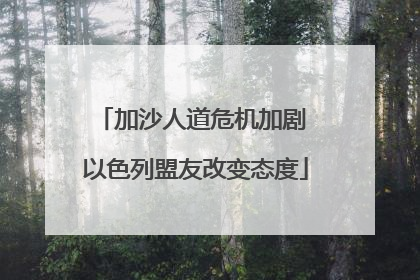 加沙人道危机加剧 以色列盟友改变态度