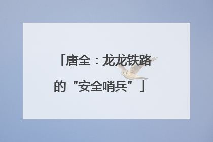 唐全：龙龙铁路的“安全哨兵”