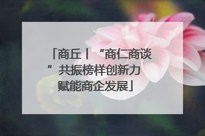 商丘丨“商仁商谈”共振榜样创新力 赋能商企发展