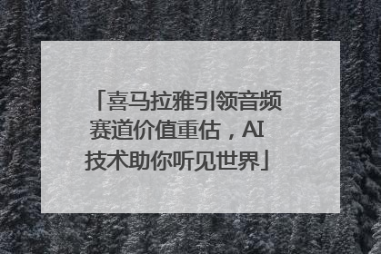 喜马拉雅引领音频赛道价值重估，AI技术助你听见世界