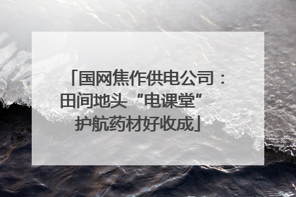 国网焦作供电公司：田间地头“电课堂” 护航药材好收成