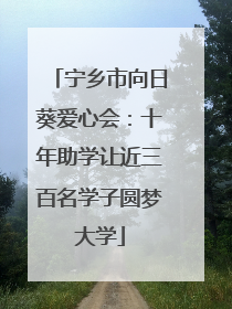 宁乡市向日葵爱心会：十年助学让近三百名学子圆梦大学