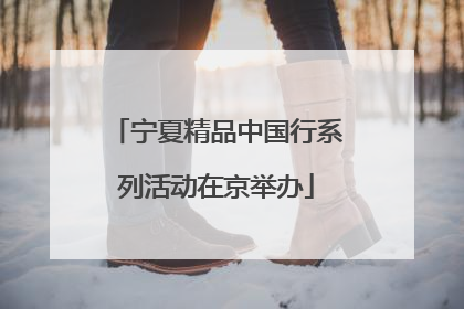 宁夏精品中国行系列活动在京举办