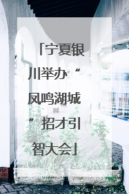 宁夏银川举办“凤鸣湖城”招才引智大会