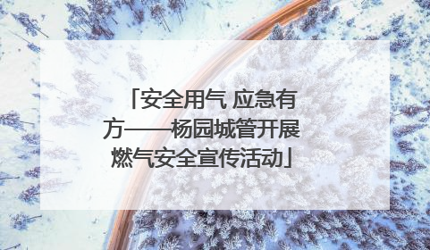 安全用气 应急有方——杨园城管开展燃气安全宣传活动